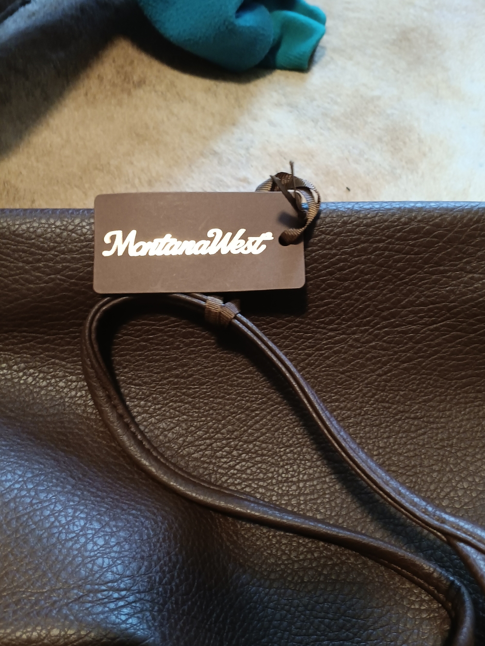 Montana West Brown Pebbled Hobo Shoulder Bag - Picture 9 of 10